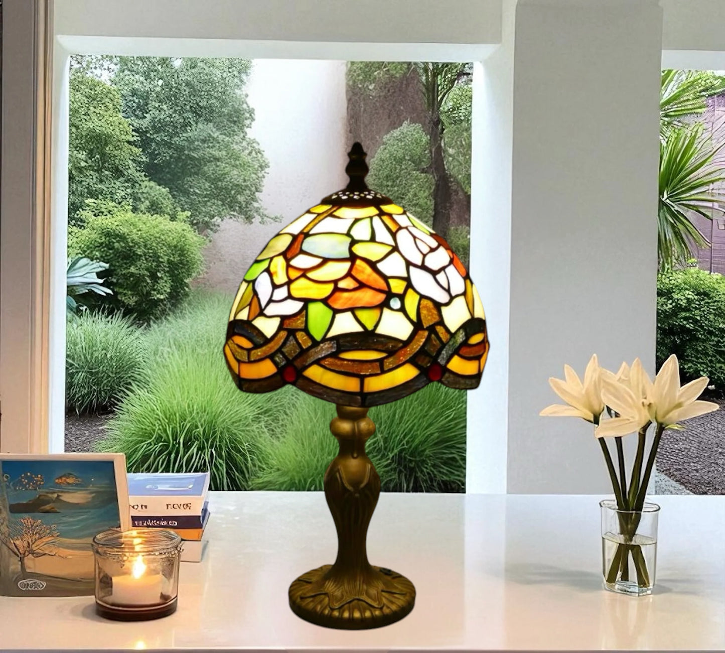 CDH 10" Tiffany Table Lamp with 20cm Shade (15002S)