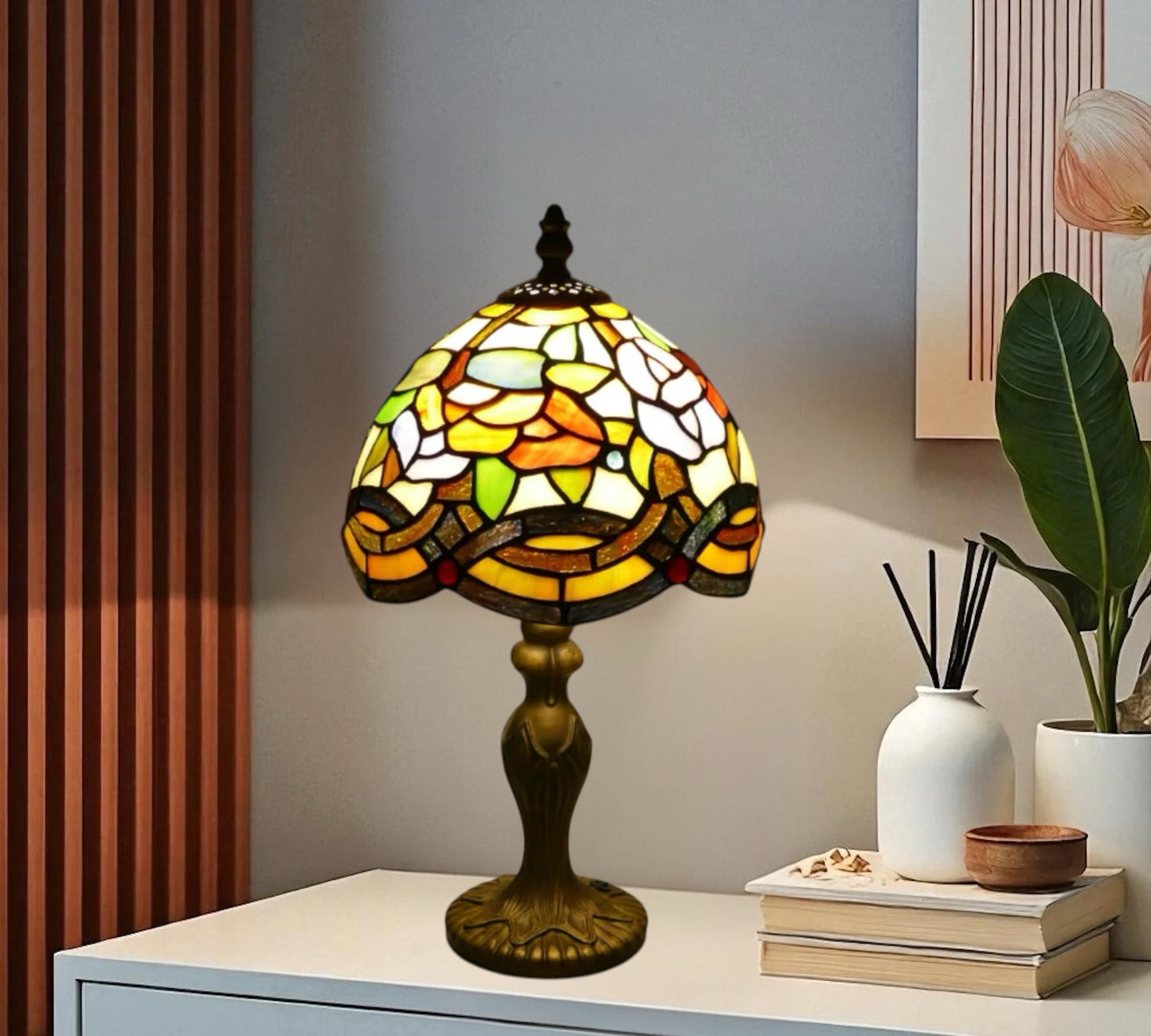 CDH 10" Tiffany Table Lamp with 20cm Shade (15002S)