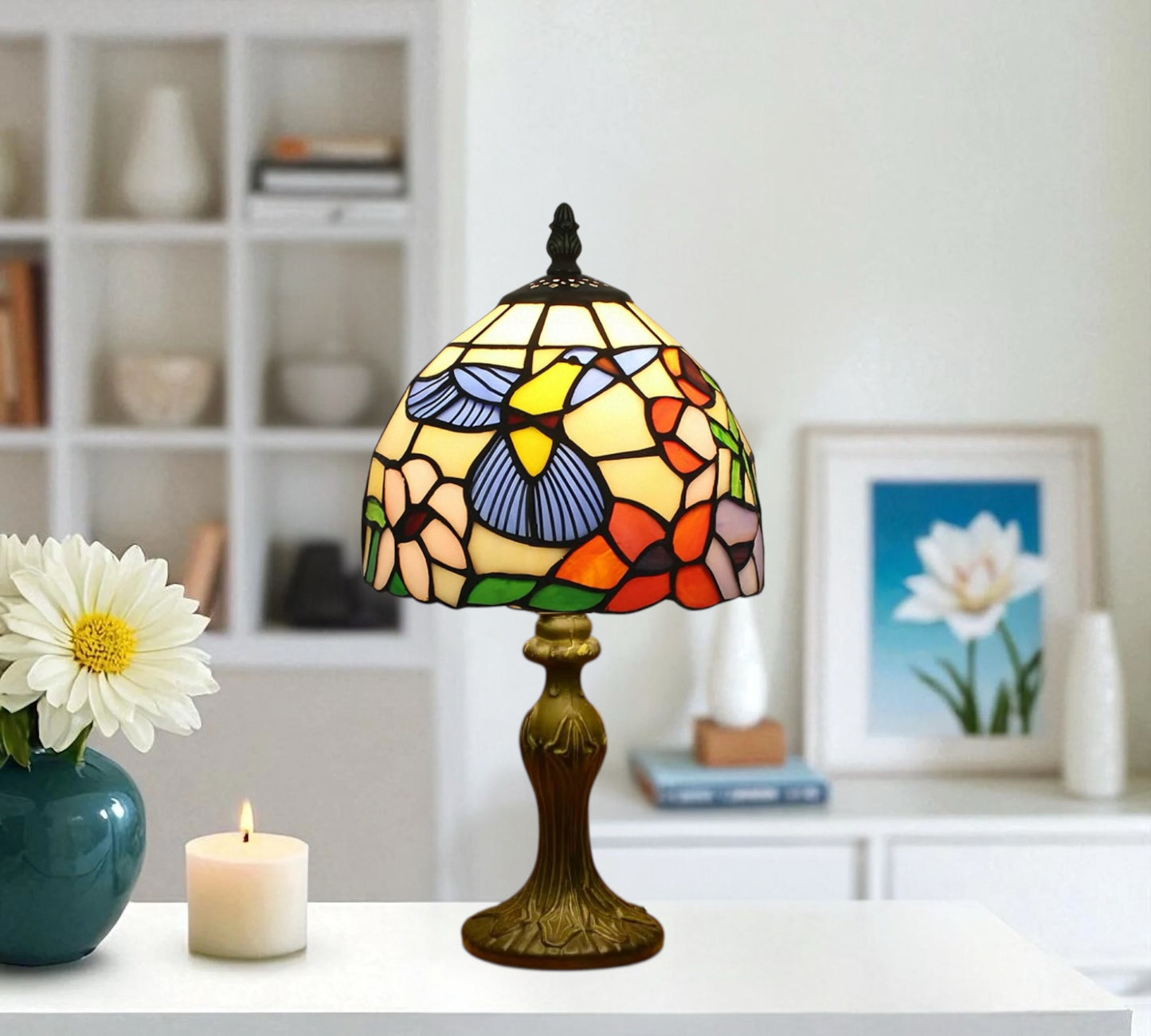 CDH 10" Tiffany Table Lamp with 20cm Shade (12112S)