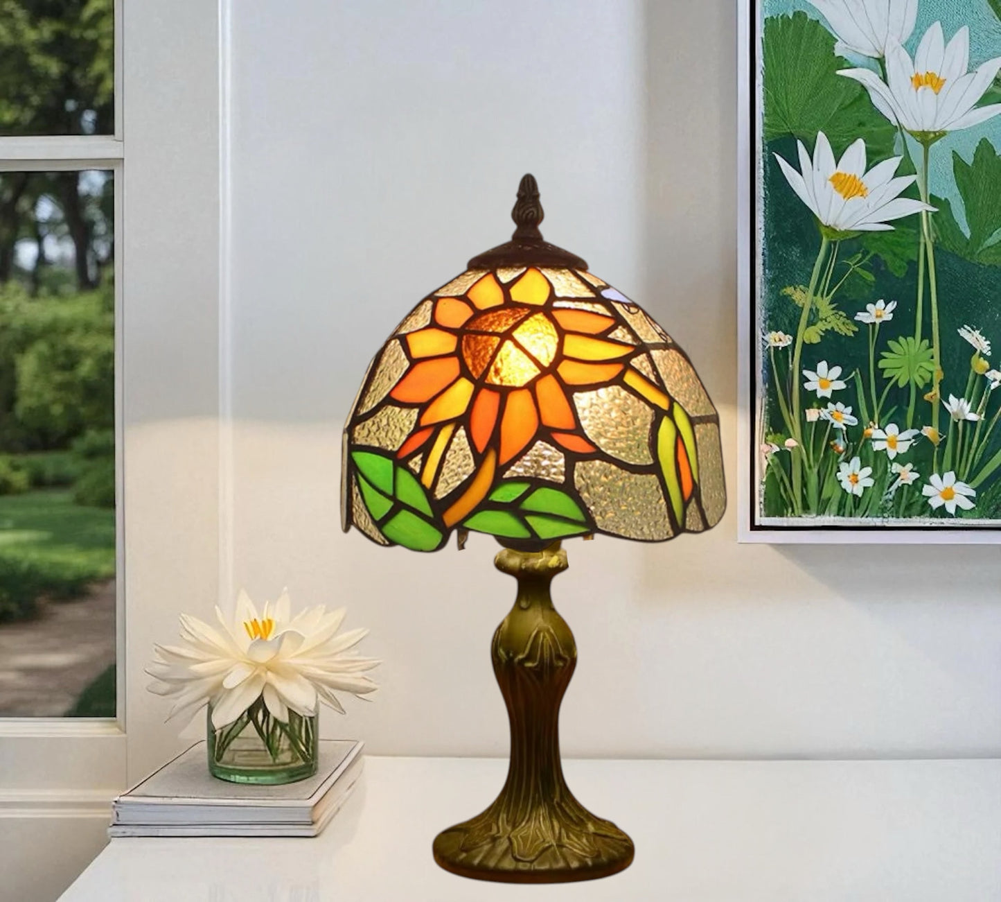 CDH 10" Tiffany Table Lamp with 20cm Shade (12068ST)