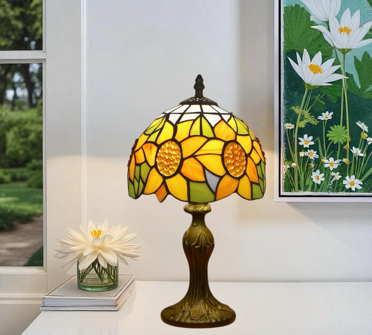 CDH 10" Tiffany Table Lamp with 20cm Shade (12068SY)