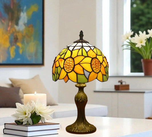 CDH 10" Tiffany Table Lamp with 20cm Shade (12068SY)