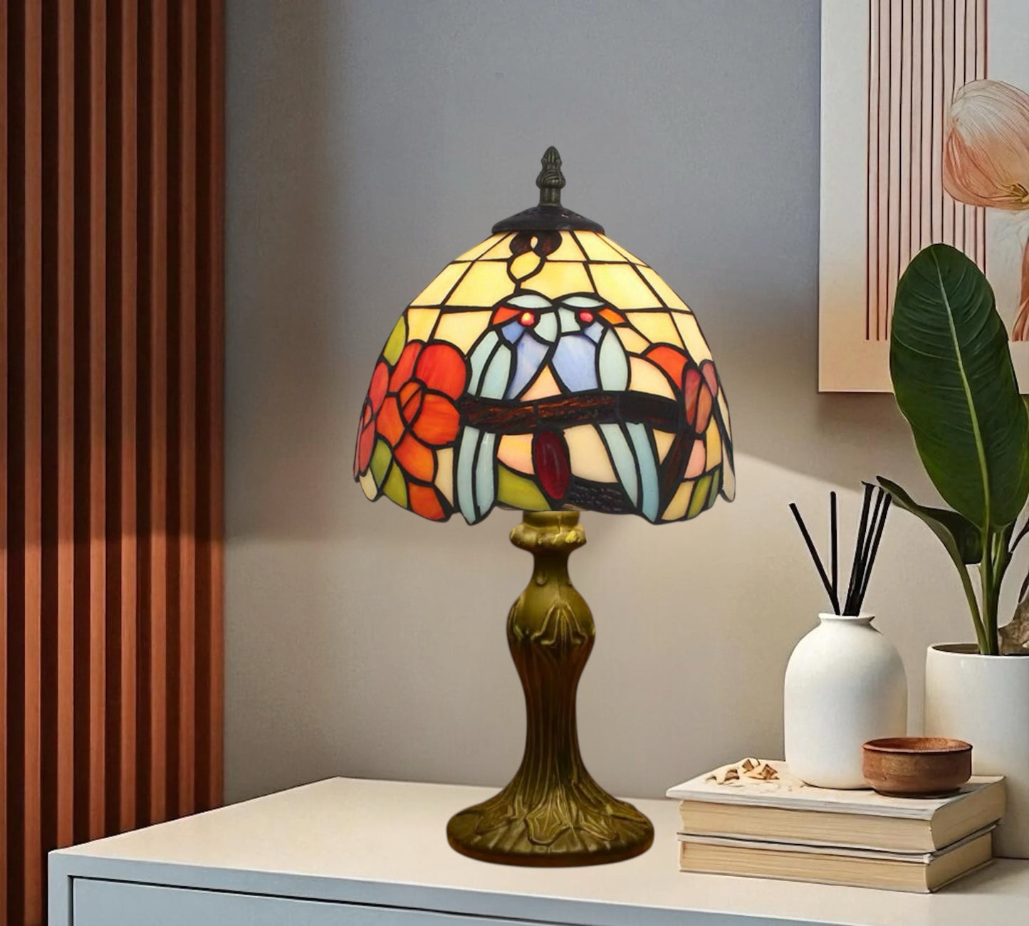 CDH 10" Tiffany Table Lamp with 20cm Shade (12064S)
