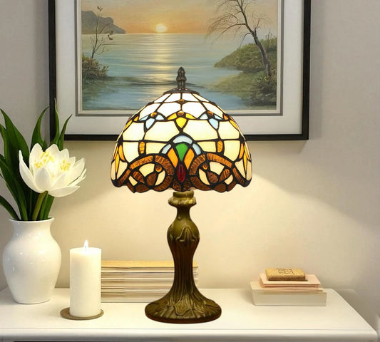 CDH 10" Tiffany Table Lamp with 20cm Shade (12025S)