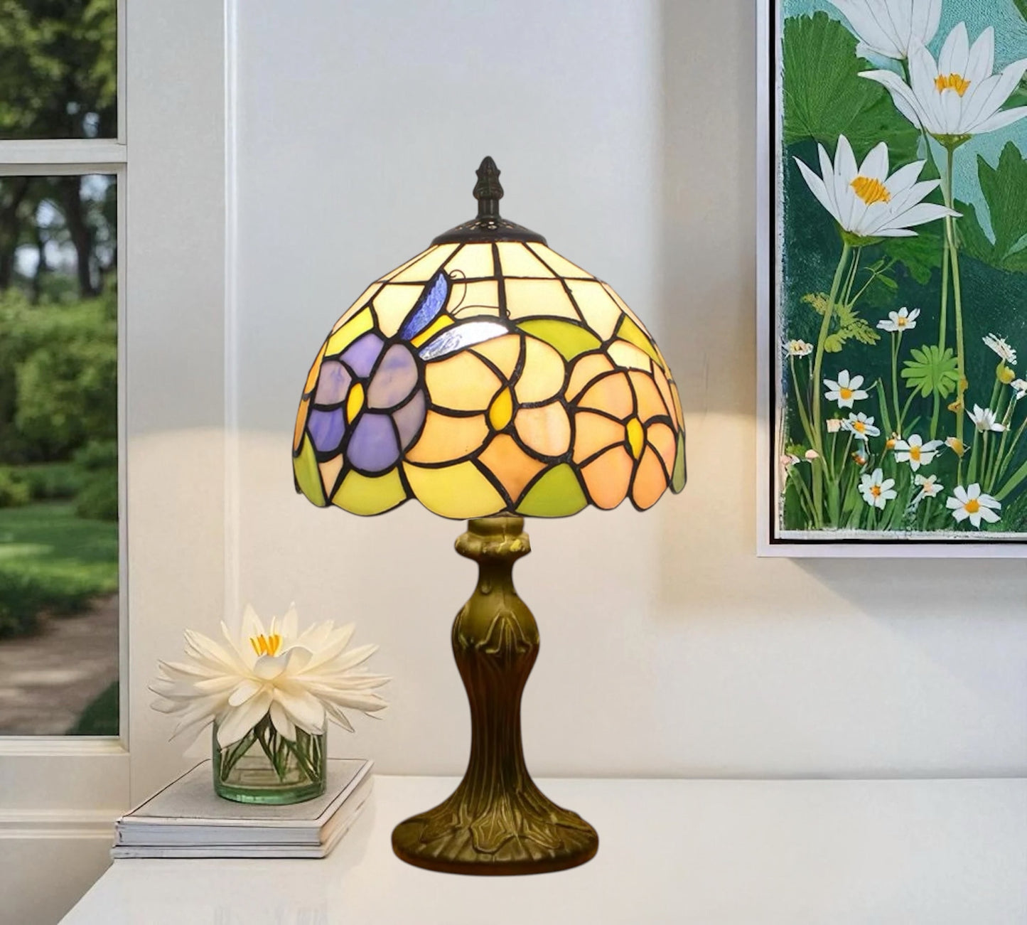 CDH 10" Tiffany Table Lamp with 20cm Shade (12704S)