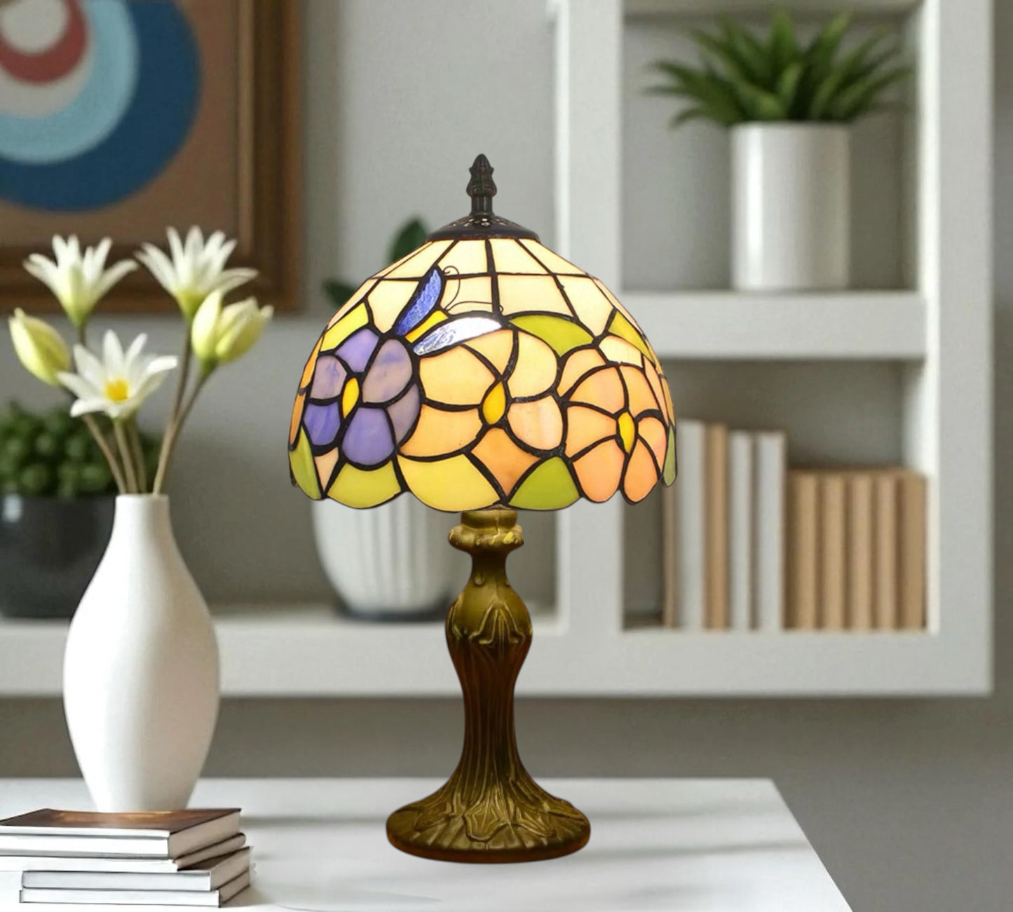 CDH 10" Tiffany Table Lamp with 20cm Shade (12704S)
