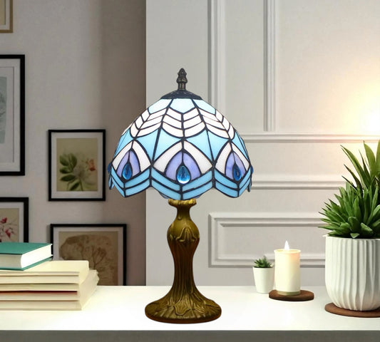 CDH 10" Tiffany Table Lamp with 20cm Shade (15036S)