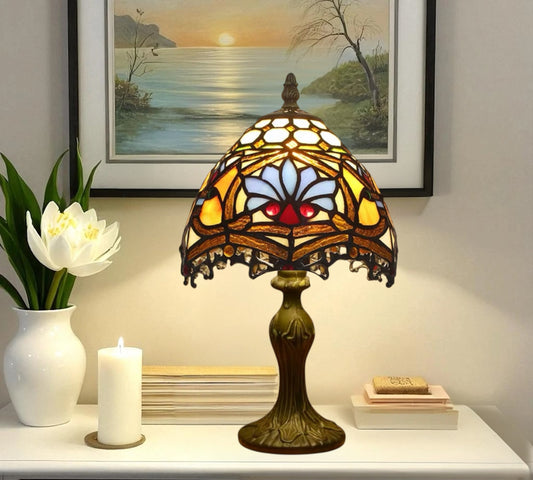 CDH 10" Tiffany Table Lamp with 20cm Shade (12011S)