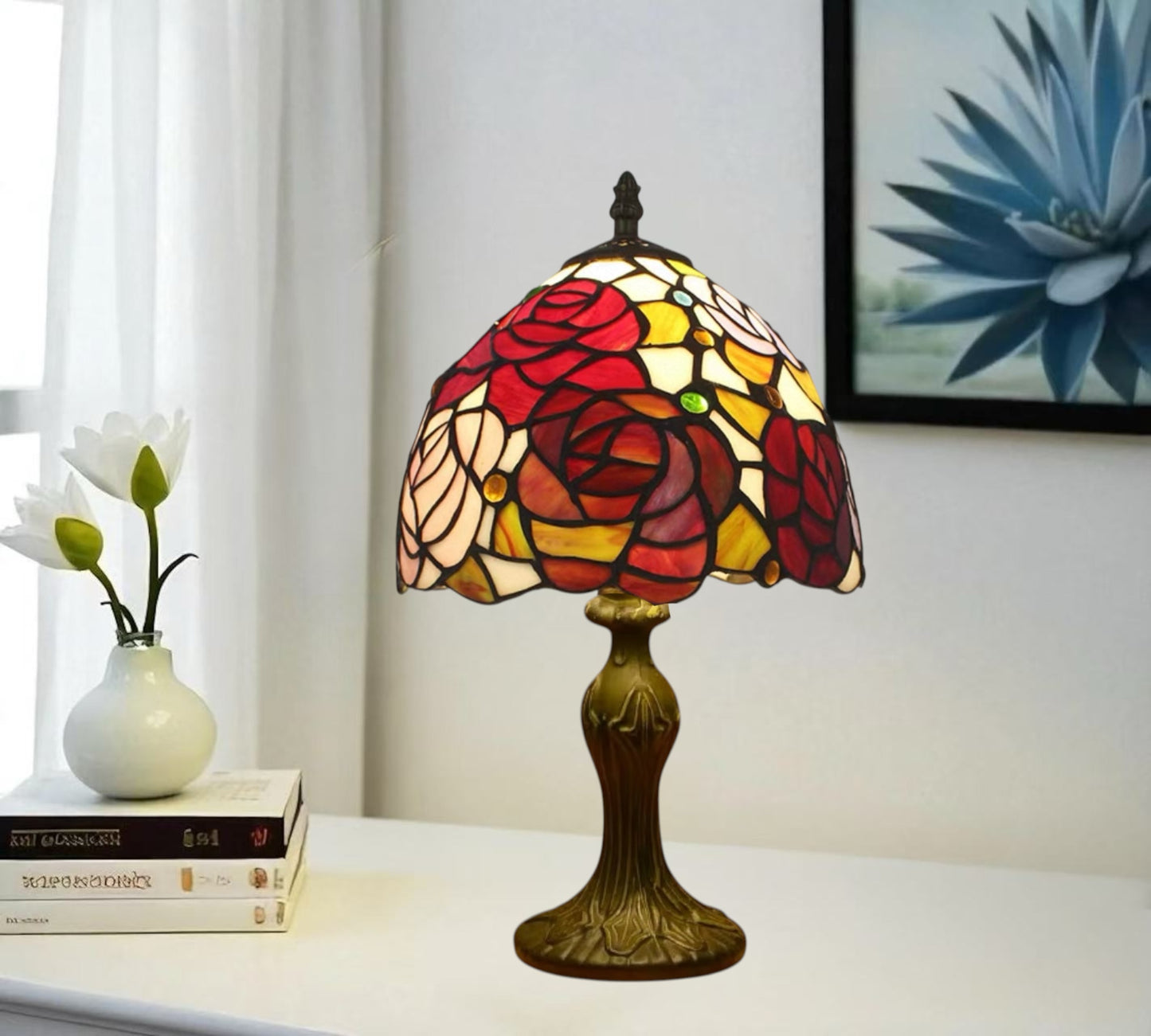 CDH 10" Tiffany Table Lamp with 20cm Shade (120114S)