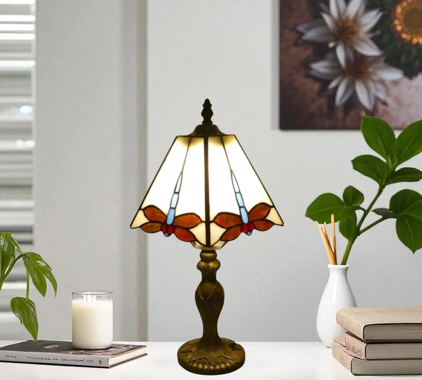 CDH 10" Tiffany Table Lamp with 20cm Shade (12304S)