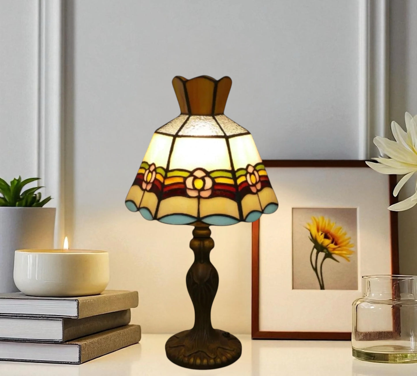 CDH 10" Tiffany Table Lamp with 20cm Shade (12301S)