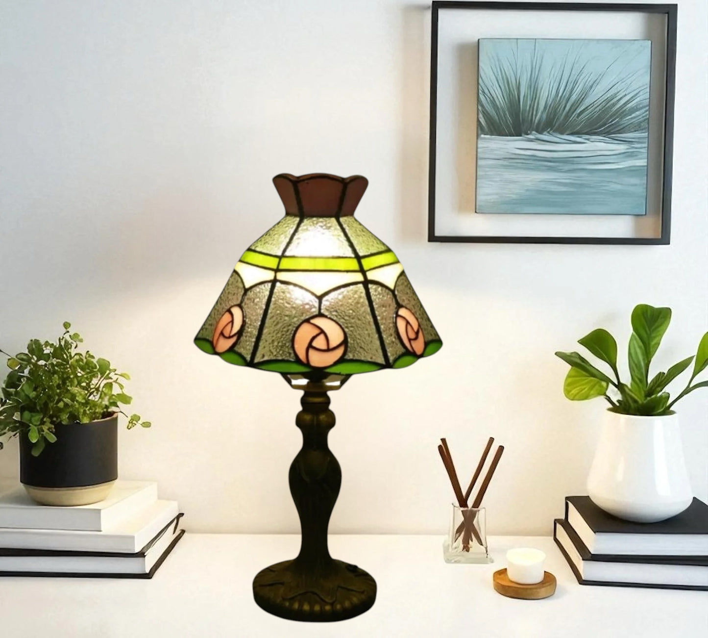 CDH 10" Tiffany Table Lamp with 20cm Shade (12302S)