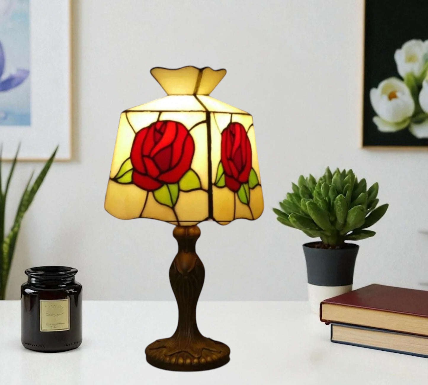 CDH 10" Tiffany Table Lamp with 20cm Shade (12303S)