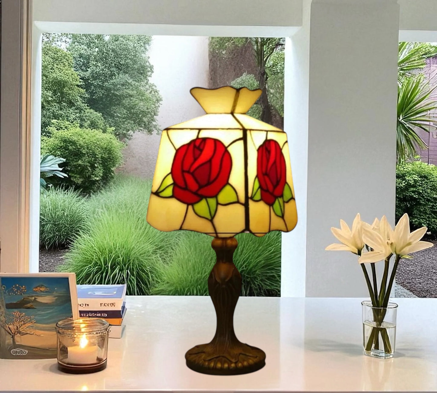 CDH 10" Tiffany Table Lamp with 20cm Shade (12303S)