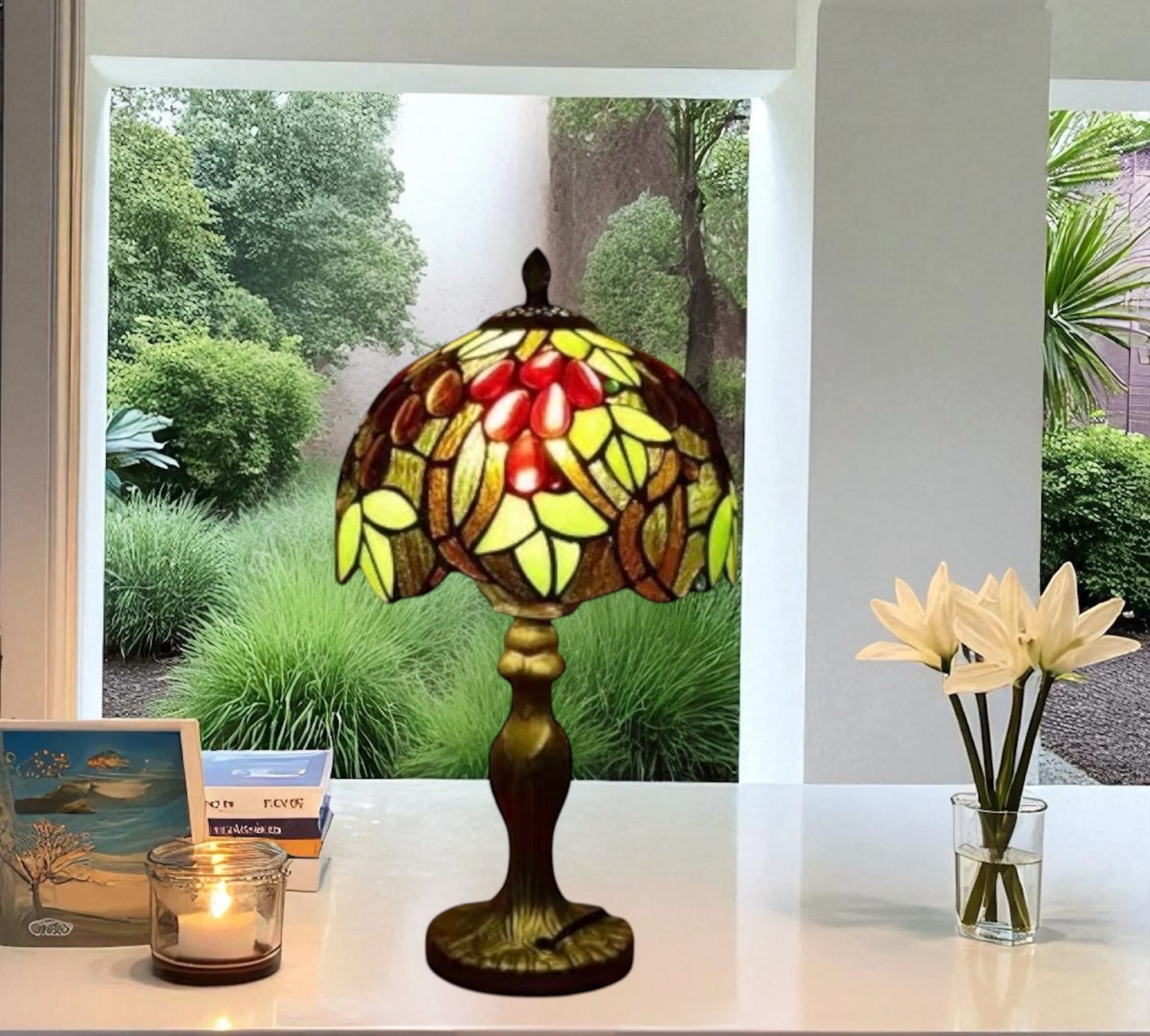 CDH 10" Tiffany Table Lamp with 20cm Shade (15001S)
