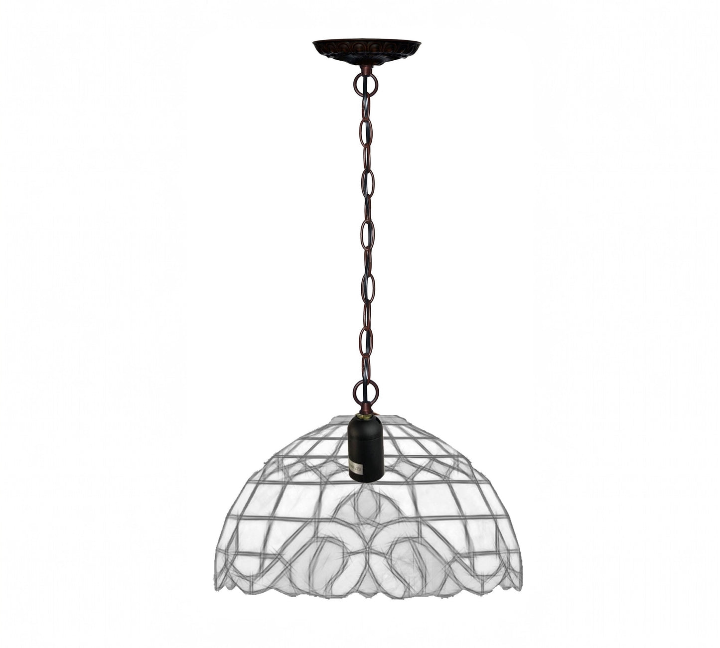 CDH 10" Tiffany Pendant Lamp with 20cm lamp shade (12022SPS)