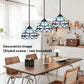 CDH 10" Tiffany Pendant Lamp with 20cm lamp shade (12022SPS)