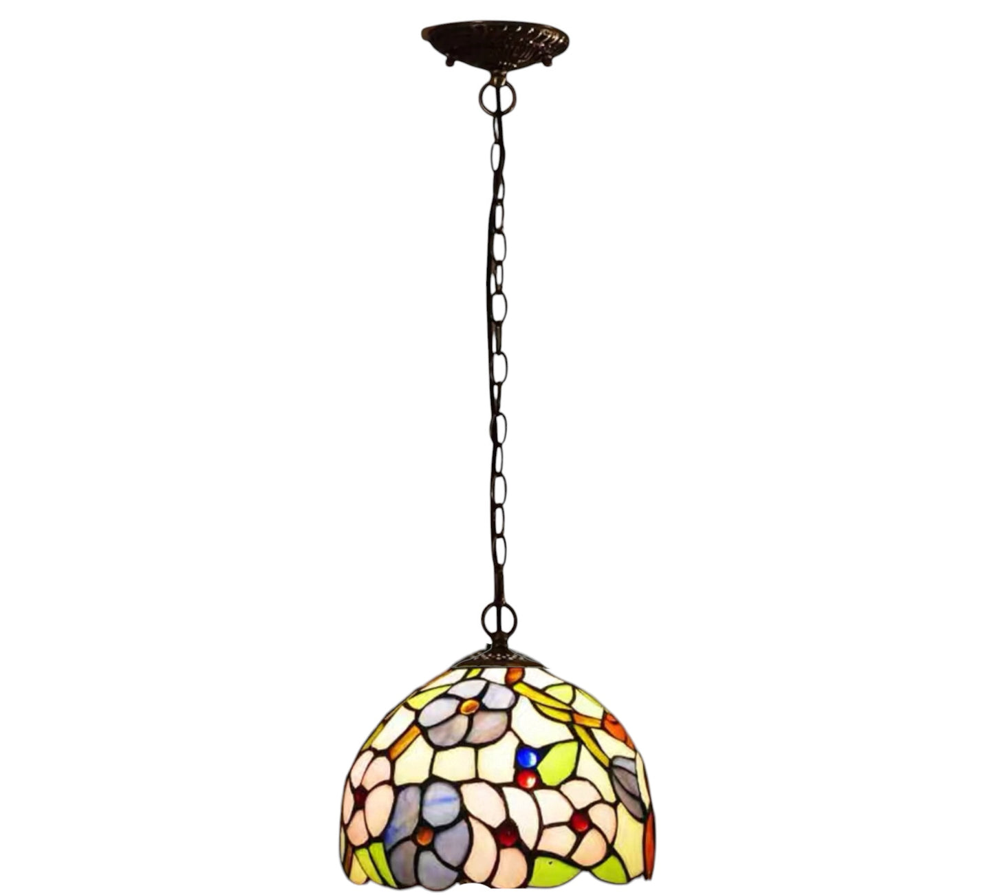 CDH 10" Tiffany Pendant Lamp with 20cm lamp shade (100002MP)
