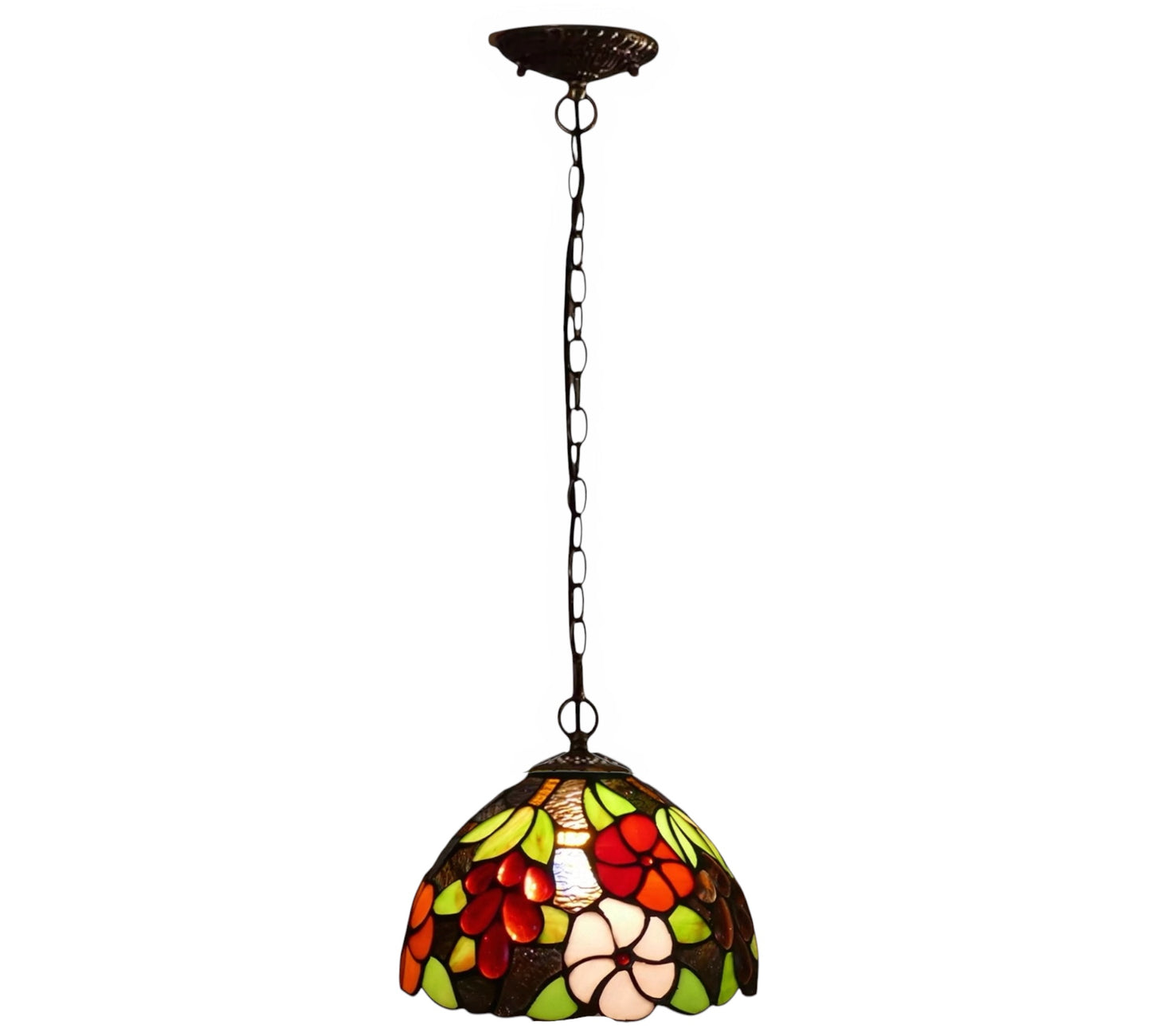 CDH 10" Tiffany Pendant Lamp with 20cm lamp shade (12083SPS)