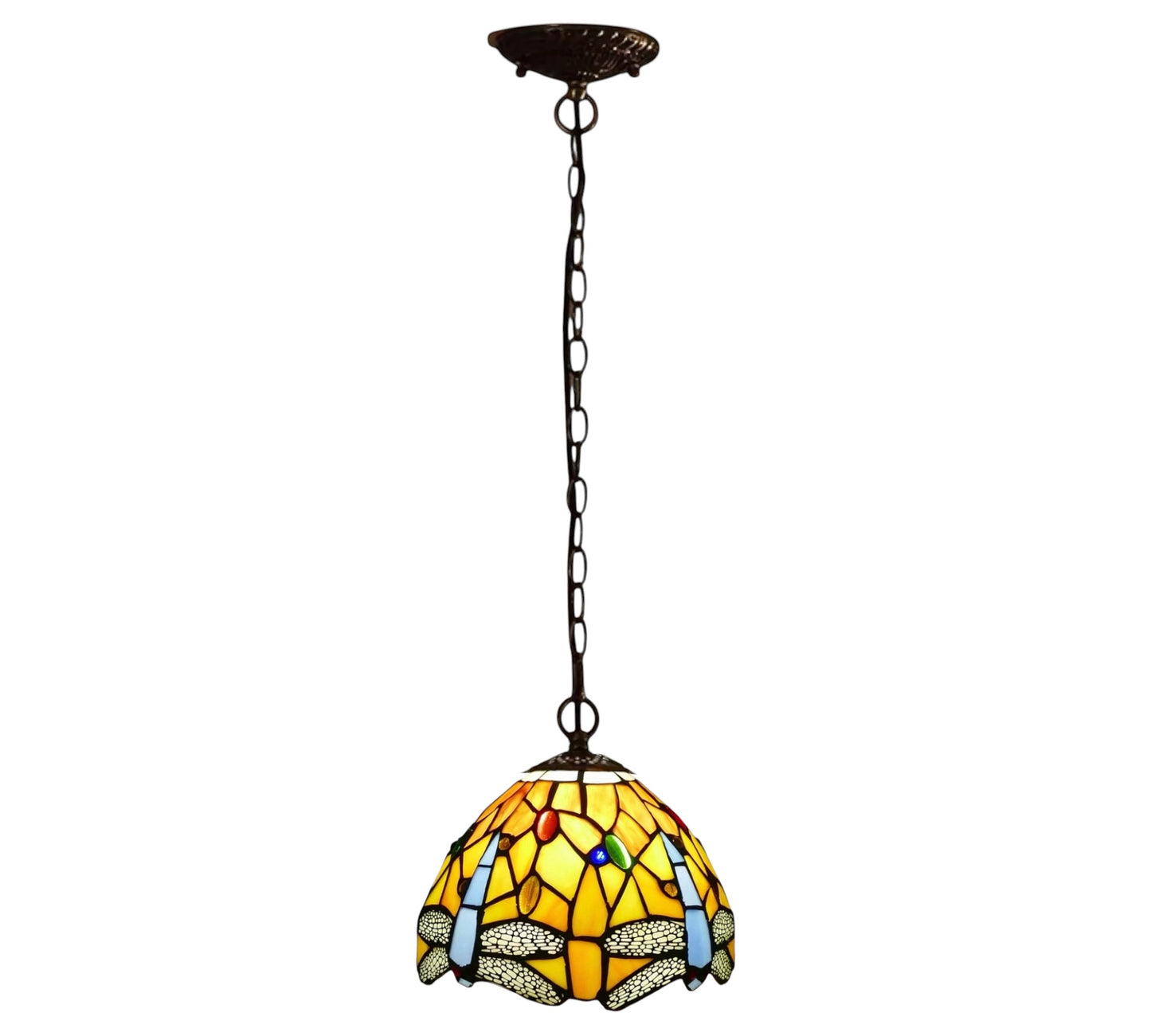 CDH 10" Tiffany Pendant Lamp with 20cm lamp shade (12062SPS)