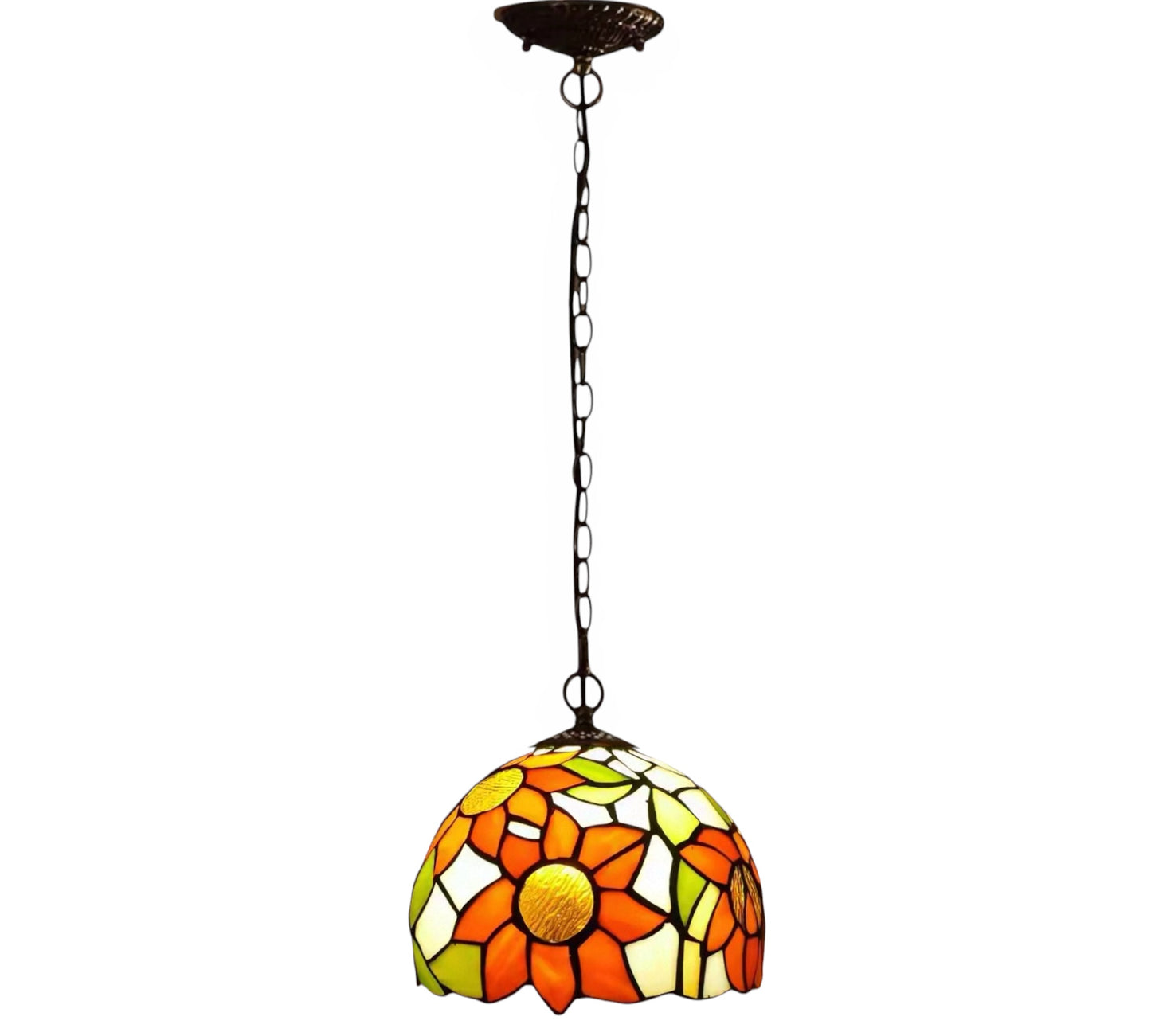 CDH 10" Tiffany Pendant Lamp with 20cm lamp shade (12068SPS)