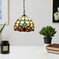 CDH 10" Tiffany Pendant Lamp with 20cm lamp shade (12025SPS)