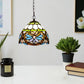CDH 10" Tiffany Pendant Lamp with 20cm lamp shade (12045SPS)