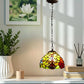 CDH 10" Tiffany Pendant Lamp with 20cm lamp shade (15016SPS)