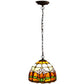 CDH 10" Tiffany Pendant Lamp with 20cm lamp shade (12009SPS)