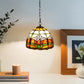 CDH 10" Tiffany Pendant Lamp with 20cm lamp shade (12009SPS)