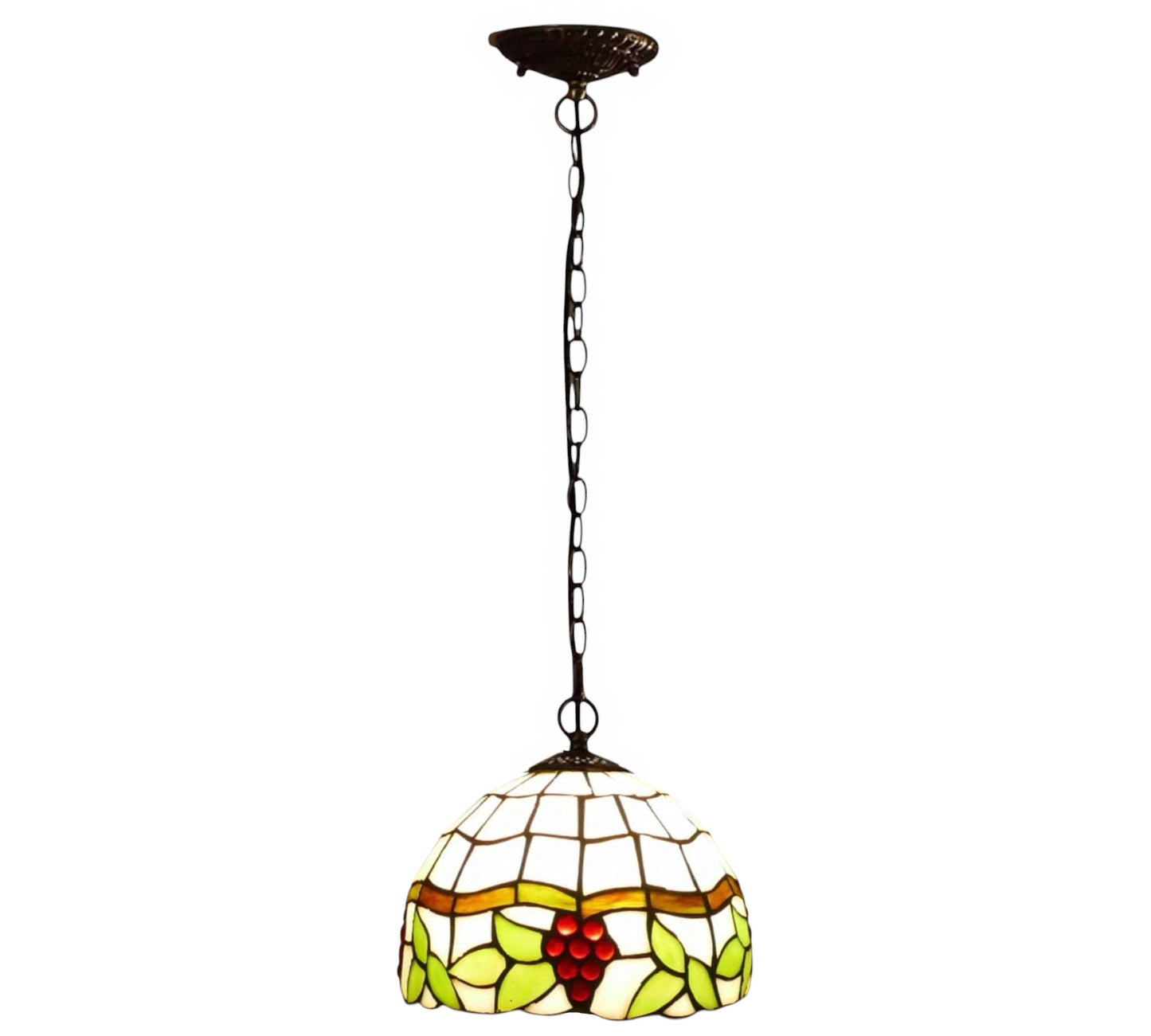 CDH 10" Tiffany Pendant Lamp with 20cm lamp shade (12022SPS)