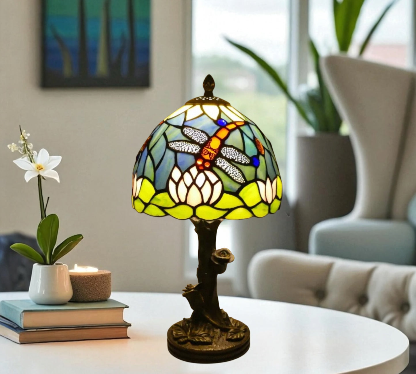 CDH 10" Tiffany Table Lamp with 20cm Shade (100165)