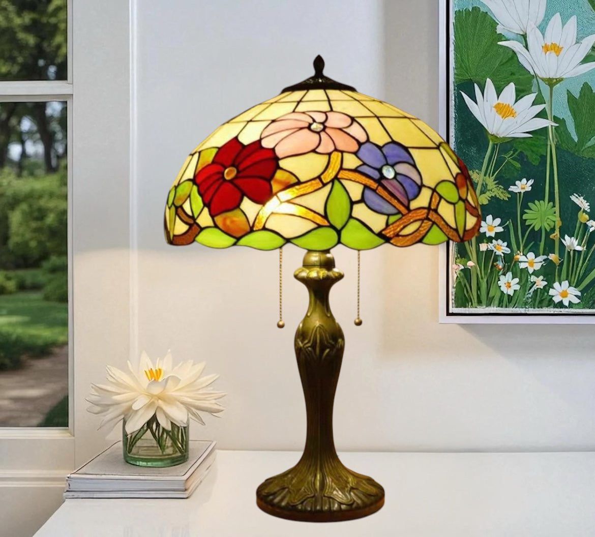 CDH 16" Tiffany Table Lamp 40cm Shade (11002T)