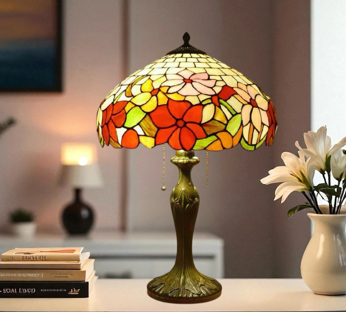 CDH 16" Tiffany Table Lamp 40cm Shade (15050)