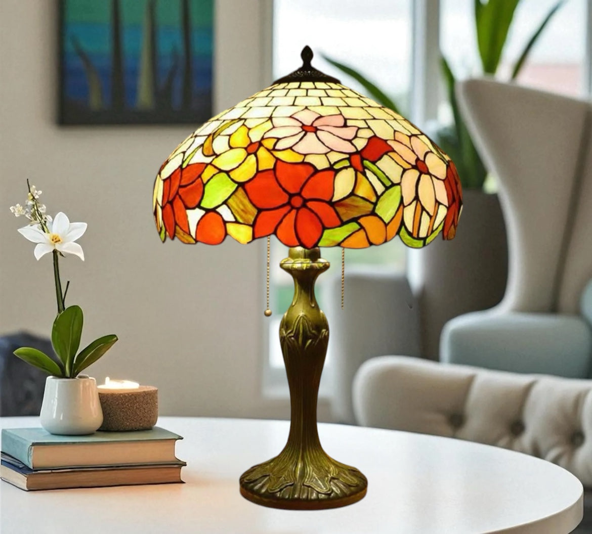 CDH 16" Tiffany Table Lamp 40cm Shade (15050)