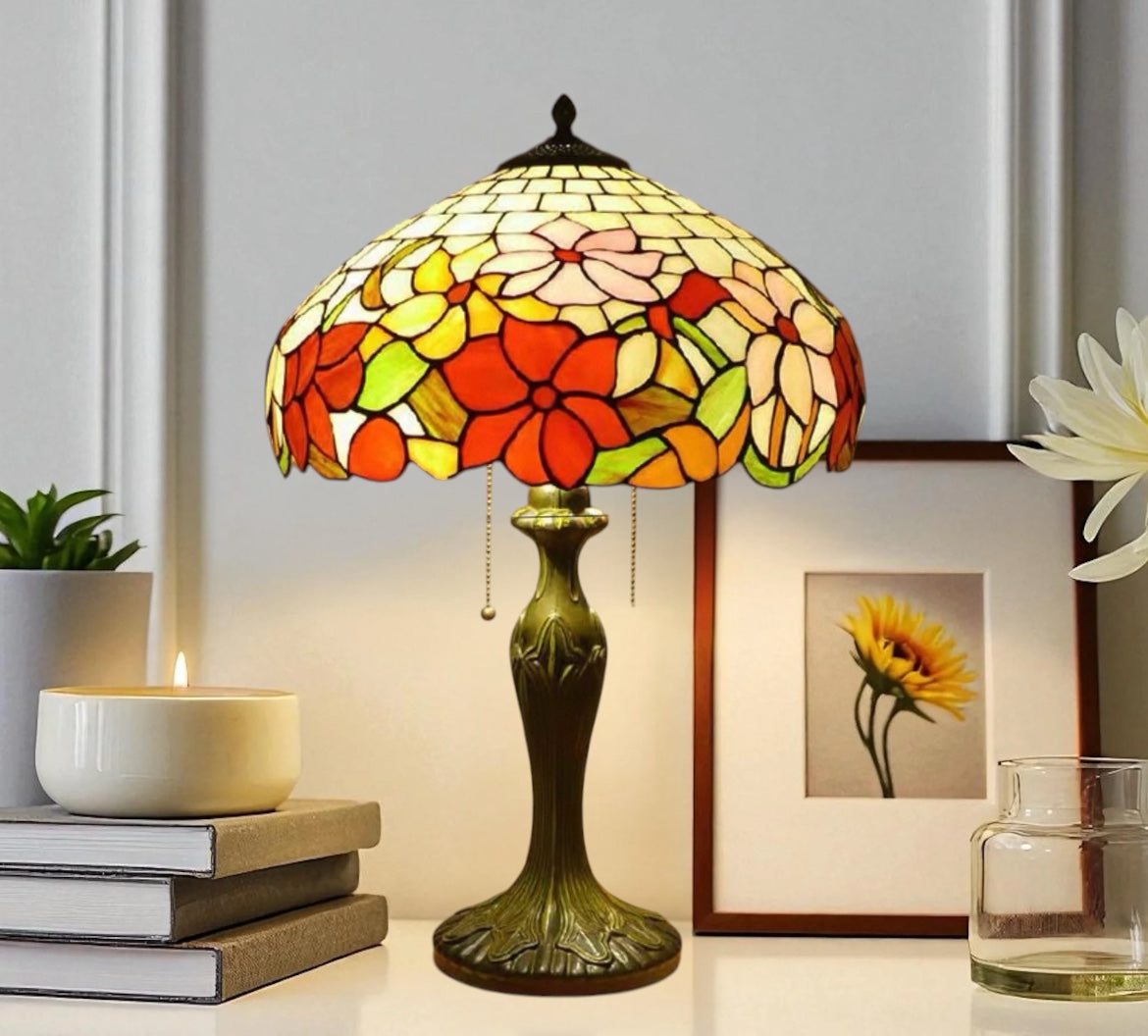 CDH 16" Tiffany Table Lamp 40cm Shade (15050)