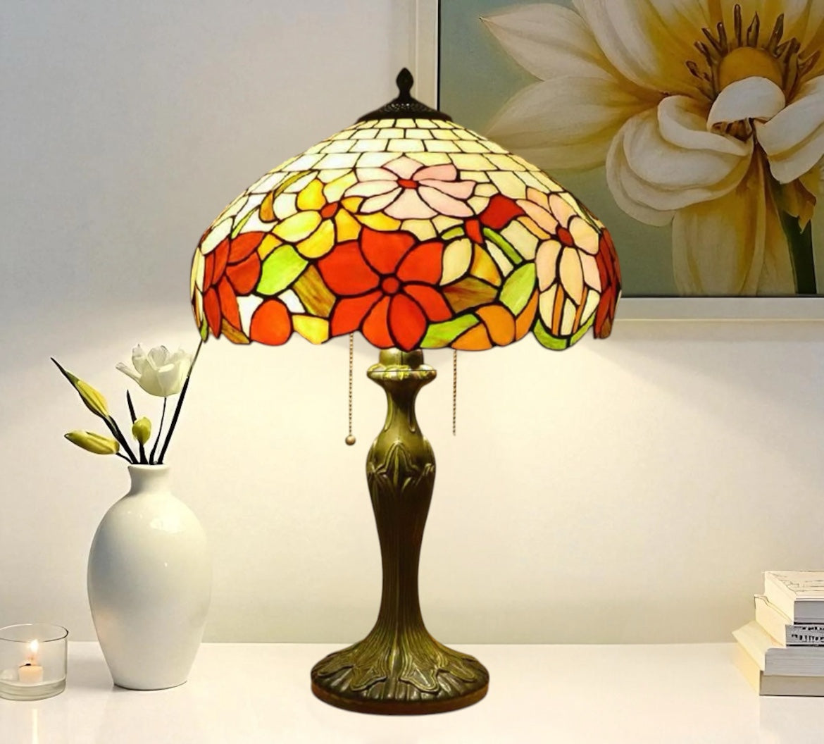 CDH 16" Tiffany Table Lamp 40cm Shade (15050)