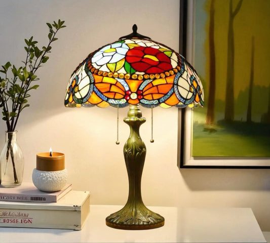 CDH 16" Tiffany Table Lamp 40cm Shade (15030)