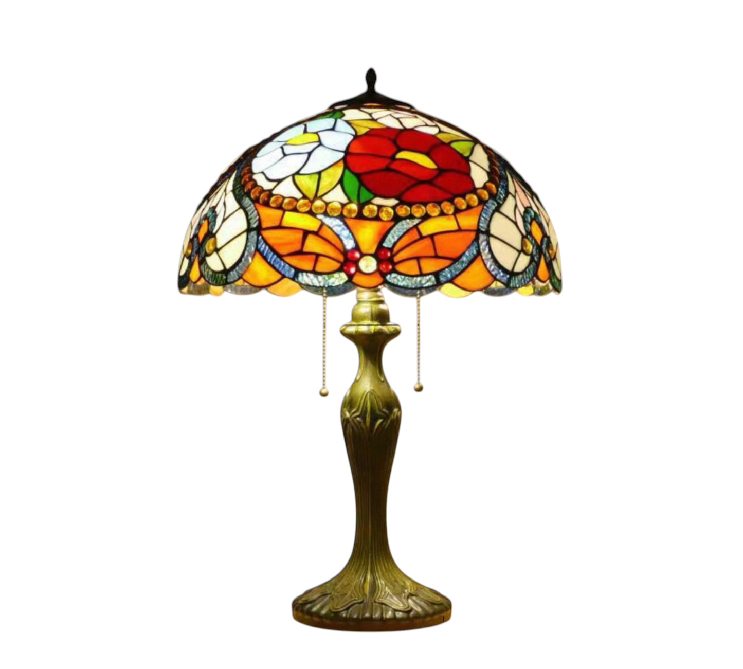 CDH 16" Tiffany Table Lamp 40cm Shade (15030)