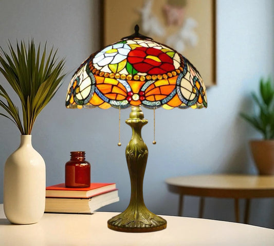 CDH 16" Tiffany Table Lamp 40cm Shade (15030)
