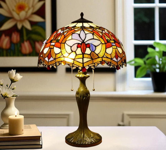 CDH 16" Tiffany Table Lamp 40cm Shade (15003)