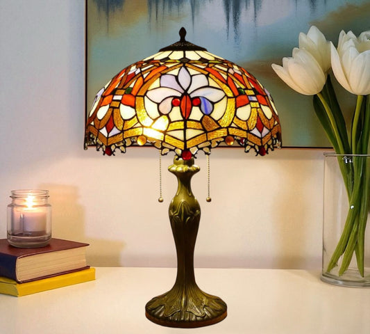 CDH 16" Tiffany Table Lamp 40cm Shade (15003)