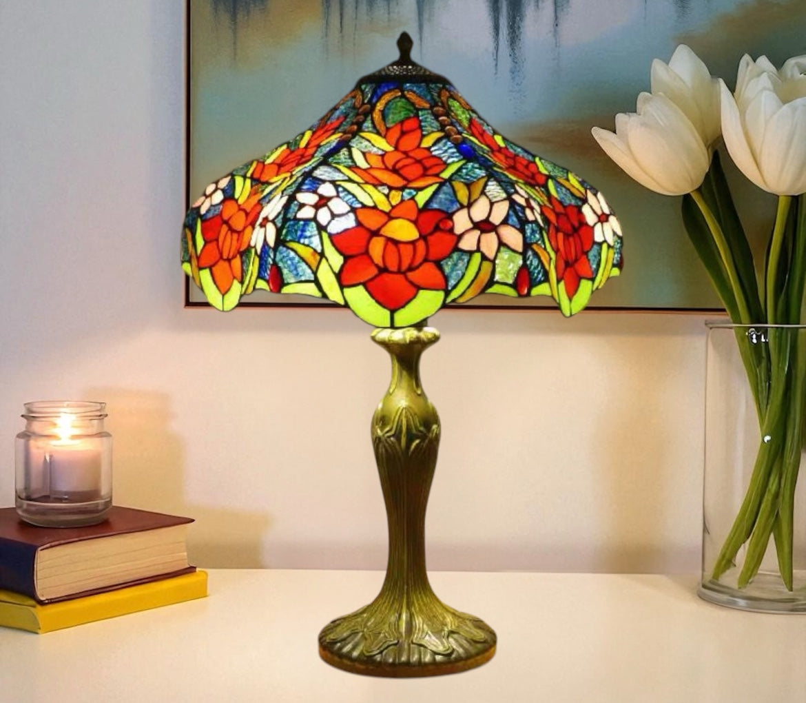 CDH 16" Tiffany Table Lamp 40cm Shade (15035)