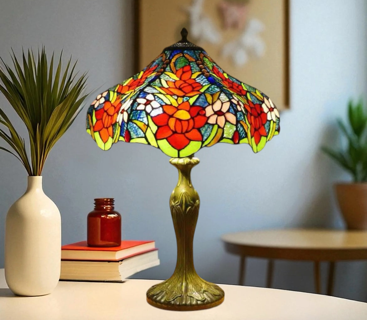 CDH 16" Tiffany Table Lamp 40cm Shade (15035)