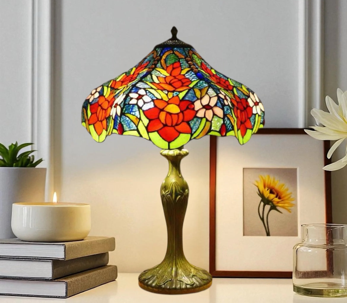 CDH 16" Tiffany Table Lamp 40cm Shade (15035)