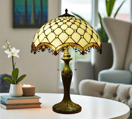 CDH 16" Tiffany Table Lamp 40cm Shade (16058T)
