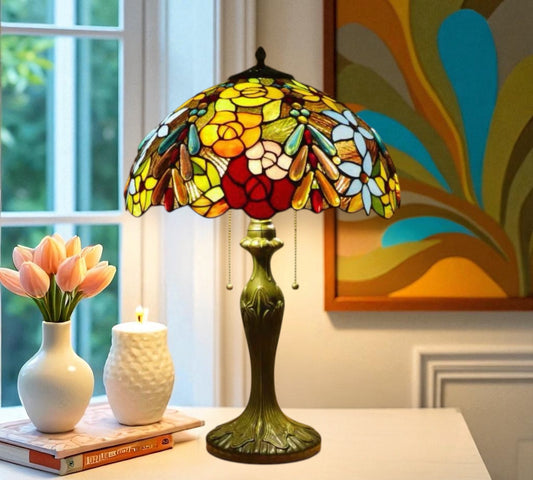 CDH 16" Tiffany Table Lamp 40cm Shade (15016)