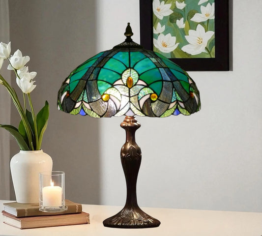 CDH 16" Tiffany Table Lamp 40cm Shade (15011)
