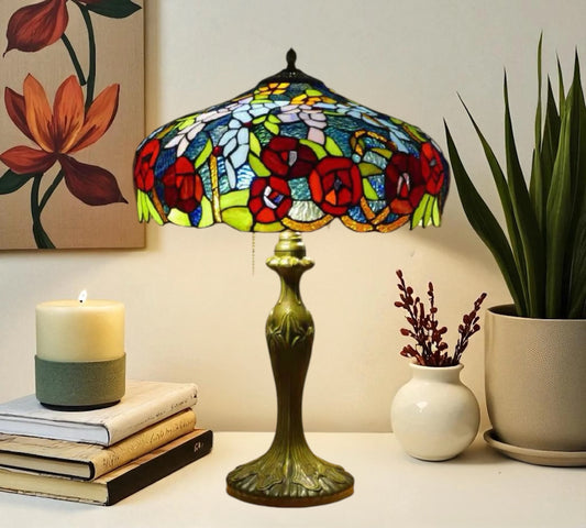 CDH 16" Tiffany Table Lamp 40cm Shade (15034)