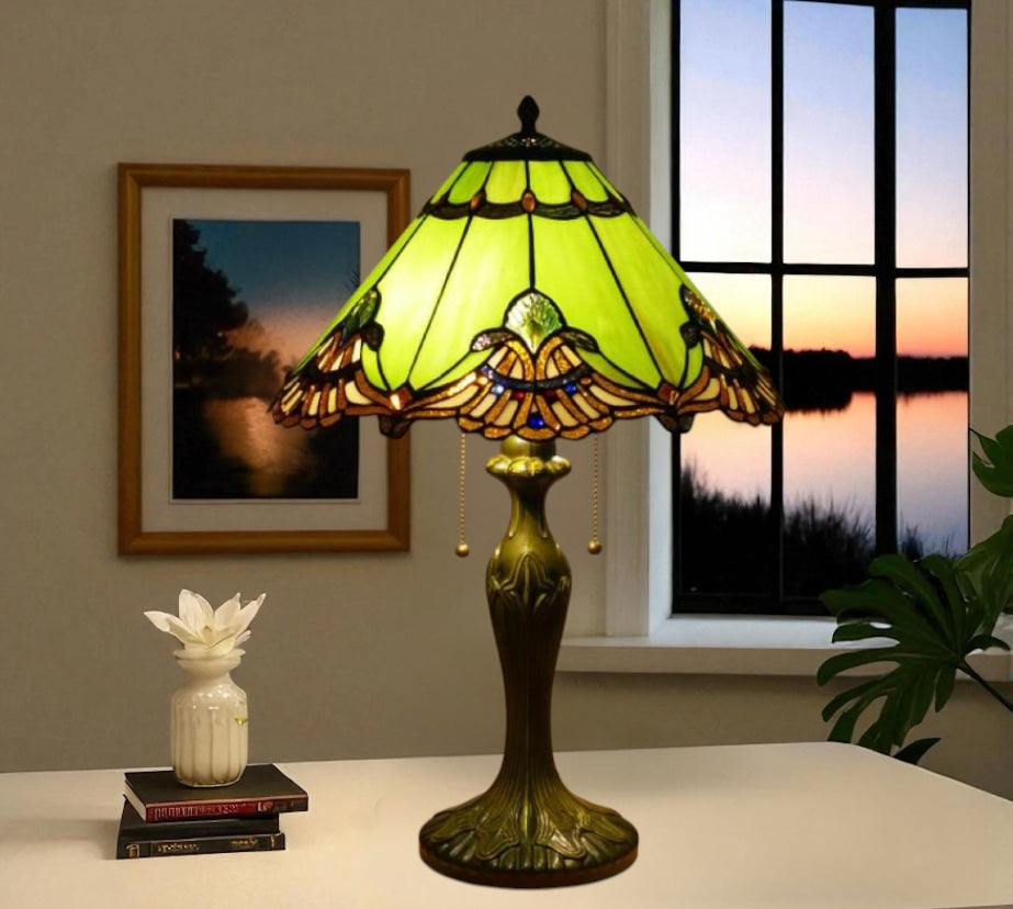 CDH 16" Tiffany Table Lamp 40cm Shade (16001T)